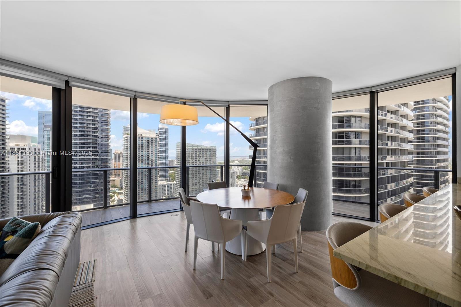 Stunning corner residence at SLS Lux Brickell! 3B/4B + Den converted into a large custom closet with extra storage. One of the few lines with private storage inside the unit. Private elevator, floor-to-ceiling windows, wrap-around balcony with breathtaking city & partial bay views. High-end appliances, custom designer finishes, electronic shades throughout. Spacious primary bath with walk-in closet. Assigned parking spot directly in front of elevator – extremely convenient. World-class amenities: 2 resort-style pools, spa, gym, tennis & basketball courts, concierge, wine & billiard rooms. Flooded with natural light – sunrise to sunset views. A rare find!