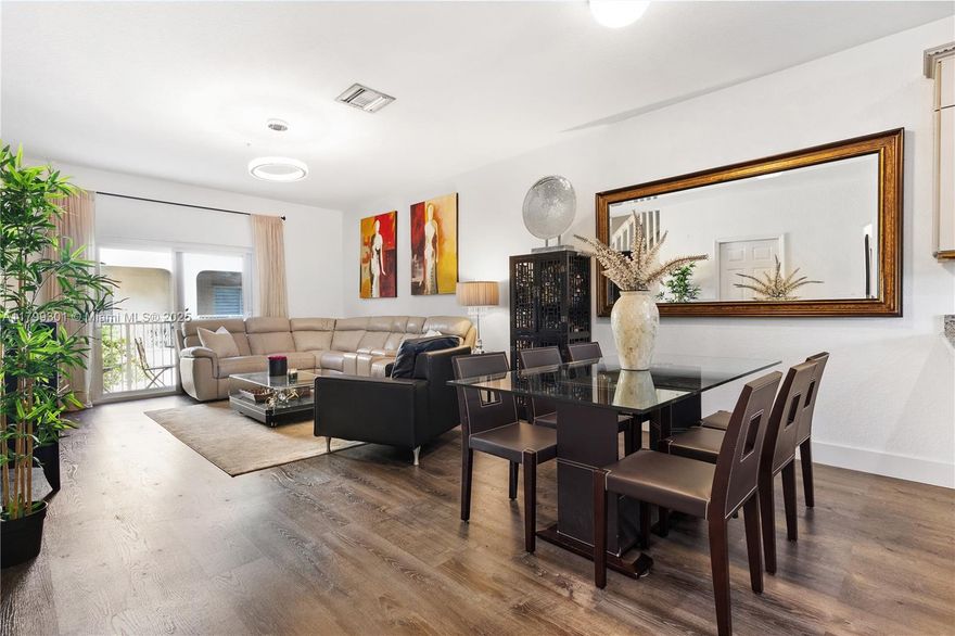 Great opportunity at Las Brisas at Doral. 3 bedroom apartment with balcony, 2 floors feels like a house. Remodeled kitchen and updated bathrooms, new floors, impact windows. 2025 air condition unit. Easy to show. Call LA.