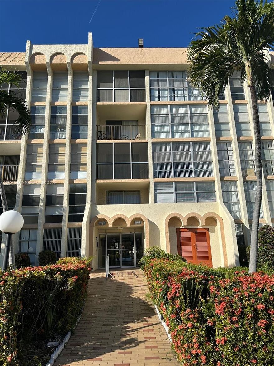 INVESTORS OPPORTUNITY. GREAT LOCATION. This apartment features two bedrooms  and 1.5 bathrooms, tile floors, new A/C . The De Soto Park  is located  within walking distance to the BEACH,  Walmart, shopping plazas, restaurants, and convenience stores.  The community has Waterfront pool and tennis courts with spectacular views. Right next to a new park for kids and dogs. Amenities include basic cable, water, lawn maintenance, security by cameras. Already passed the 40 year inspection.  This condo is an attractive investment opportunity due to its size, location, and  rental income. It has in place an excellent tenant with a monthly payment of $1900. The Lease expires on October 31. 2025.   For showing call or text Listing agent   Please give us a 24 hours notice in advanced.      JMJ