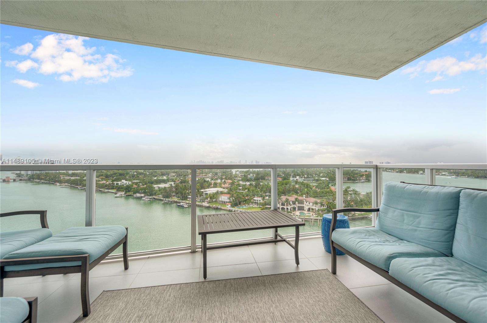Rarely available 07 line in the boutique building Eden House. Beautiful and spacious 3-bedroom / 2.5-bathroom nestled in one of Miami Beaches' finest waterfront condominium. The spacious open floor plan is ideal for entertaining, and the floor to ceiling windows provide gorgeous views from every room. Look out and see Indian Creek, Pine Tree Drive, Miami Beach, and the City of Miami spectacular skyline. Eden house offers a variety of amenities; 24/7 front service desk, valet parking, gym, pool, waterfront cabanas, and management on site.