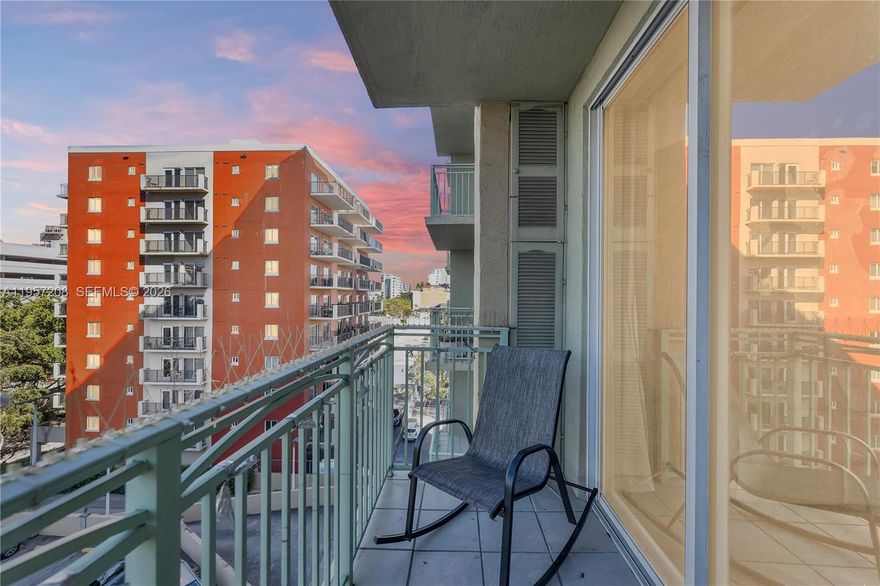 Spacious, well-appointed and lovingly maintained 2BD/2BA residence located on the 7th floor, offering a quiet setting with serene green canopy views from a private balcony. The open-concept layout seamlessly connects the kitchen to the dining and living areas, creating an inviting space ideal for both everyday living and entertaining. A desirable split floor plan provides privacy, with each bedroom featuring an en-suite bathroom and generous closet space. Enjoy the convenience of an in-unit washer and dryer, newer HVAC; water heater and refrigerator, along with one covered garage parking space; gated and ample guest parking. The building is professionally managed and offers 24-hour lobby security and concierge service. Residents enjoy a full suite of amenities including a swimming pool, hot tub, fitness center, game/play room, and comfortable common areas designed for relaxation and socializing. Ideally situated less than two blocks from Coral Gables and just steps from dining, shopping, public transportation, (including Coral Gables Trolley) this location offers exceptional accessibility. Minutes to Brickell, Coconut Grove, Downtown, University of Miami, beaches, major entertainment venues, Miami International Airport, Marlins Stadium, US-1, and main highways. Whether you are seeking a primary residence or an investment opportunity, this well-maintained condo offers outstanding value in a prime Miami location with walkability, convenience, and lifestyle amenities all in one.