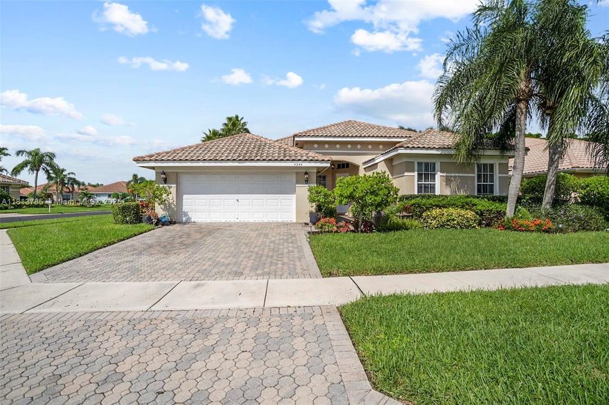 Welcome to your one-story dream home on a corner lot with exceptional curb appeal! This one-owner property features two oversized primary bedrooms, an office, and 2.5 bathrooms—offering both versatility and comfort. The open, spacious floor plan includes an all-white kitchen with an island that flows into the den—perfect for entertaining. Step outside onto the patio and enjoy an oasis-like experience. Located in Sandhurst at Jog Estate, a boutique community of only 104 homes, you'll have access to a tennis court, pool, fitness center, clubhouse, and recently repaved roads. ONLY ONE RESIDENT IS REQUIRED TO BE 55 OR OLDER. Come enjoy the sunshine and lifestyle in this exceptional community!