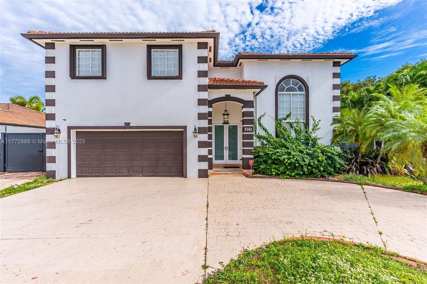 Oversized corner lot in Kendall. Impeccable 4 Bedrooms ,3 Bathrooms 2 Story house newly renovated. 
Formal living room and dining room on the main floor. Surround sound system. Ceramic tile & laminated wood floors. Remodeled stairs case in wood and iron railings. 
Hurricane impact doors. Windows have accordion shutters and window treatments, 2 A/C units. 
This home is surrounded by Grade A schools within walking distance from the house.