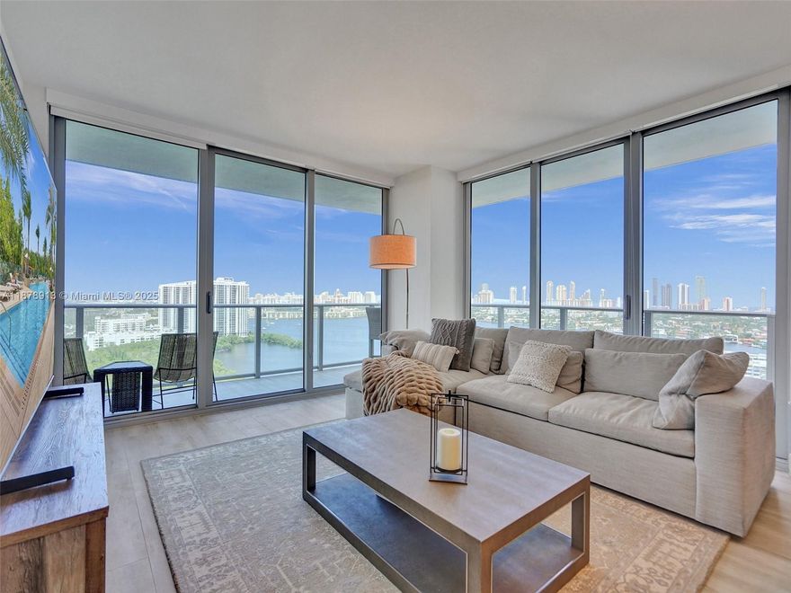 Welcome to this stunning three bedroom and three bathrooms. This beautiful residence offers breathtaking ocean, intracoastal and city views. Featuring a phenomenal wrap around terrace, gorgeous interior finishes with an open style European kitchen with state of the art appliances, washer & dryer, customized closets, professionally decorated. unit features many upgrades. 5 star amenities include: private spa with indulgent indoor/outdoor treatment areas, social lounge, fitness center, kids room, outdoor water play zone, tennis, racquetball, and basketball, fully-equipped aqua activities club offering paddleboards, kayaks, jet skis, snorkel gear, windsurfing, and more. Centrally located within minutes from Aventura Mall, Bal Harbour Shops, Oleta Park and the beaches. SEASONAL RENTALS