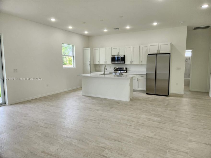 NEW CONSTRUCTION!!! Take advantage of this beautiful 2024 single-family home. It has 3 bedrooms, 2 bathrooms, and a Den. Ceramic floors, a great living room, an independent laundry room, and high-impact windows. The seller is offering an Incentive towards closing costs! This is a great opportunity to buy this new home today with a low down payment! FHA approved!