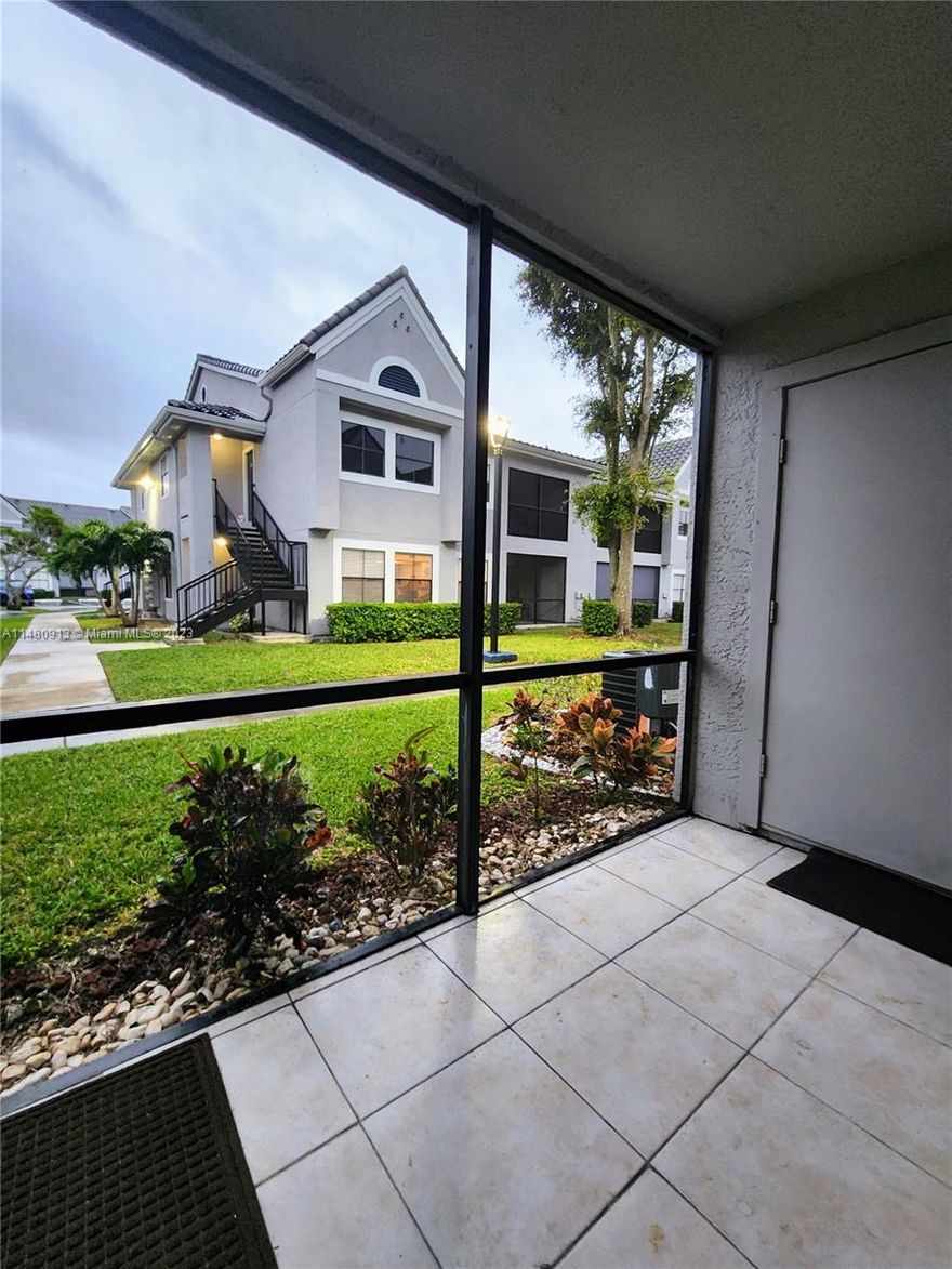Welcome home to this adorable and charming apartment in one of the best areas of Kendall (The Hammocks). FIRST FLOOR, Gated Community. This unit has two master bedrooms and two bathrooms. Plenty of light and walk-in closets. Kitchen with granite countertops stainless steel appliances have 3 YEARS only. Washer and Dryers in unit. Fantastic location, just minutes to schools, stores, excellent parks and idyllic lakes for enjoyment and exercise. Gym, Pool etc. Hurricane Shutters. Contact agent for  showing. Hammocks Association $ 236.31 /quarterly