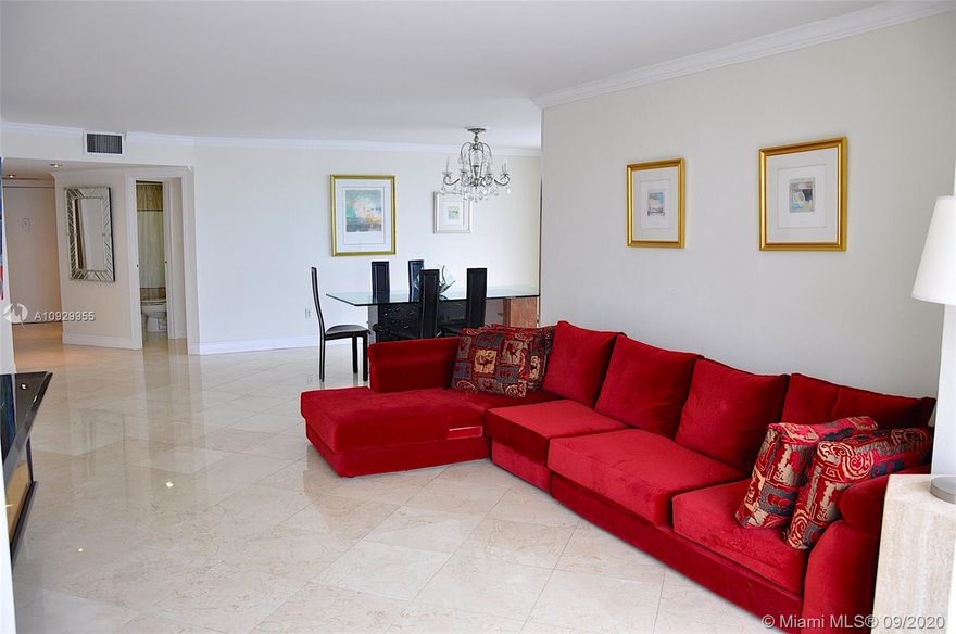 Breathtaking water views from this high floor condo at the prestigious Brickell Bay Club. This spacious 1,760 Sf condo has a split floor plan with 2 master bedrooms with walk-in closets. Italian cabinets, quartz countertops, stainless steel appliances. Full-size washer/dryer. Covered Assigned Parking. Buildings amenities include an updated Gym, 24-hour security and valet, Olympic sized pool, 5-tennis courts, and a water-front BBQ area. Walking distance to Key Biscayne, Minutes to Beaches Shopping, Entertainment, Restaurants.  Easy to show!