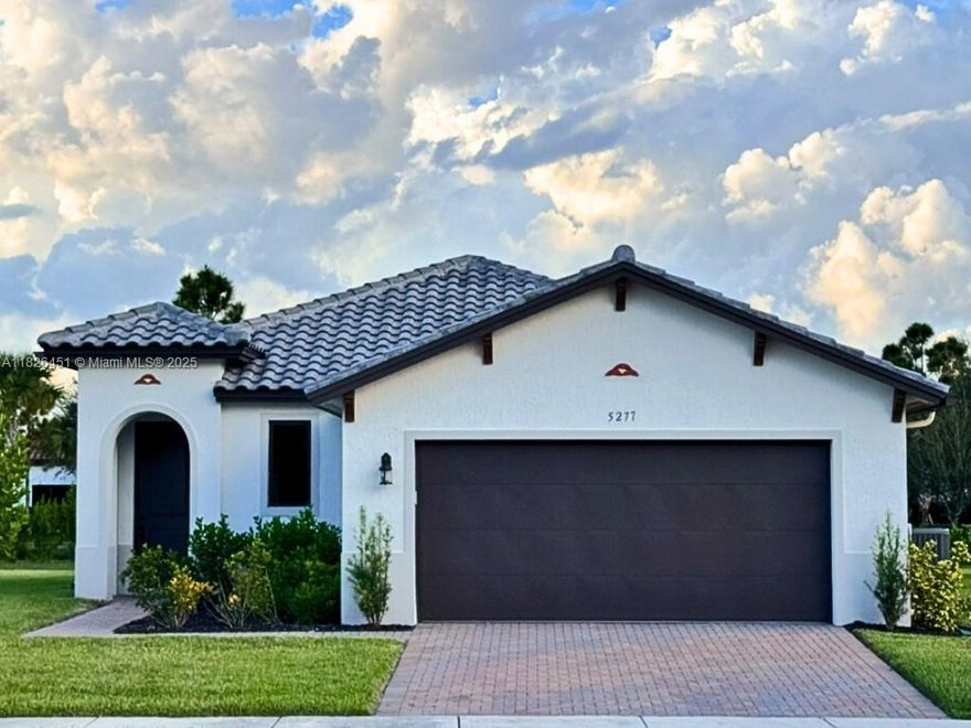 SELLER IS MOTIVATED AND SAYS BRING OFFER! Perfect for first time homebuyers or anyone looking for affordability without sacrificing style, this nearly new Birch model in Maple Ridge features an open layout with a bright kitchen, stainless steel appliances, quartz counters, high ceilings, and plenty of natural light. The primary suite includes dual walk in closets and a spa style bath, plus a Jack and Jill suite for family or guests. Impact sliders lead to a covered patio and backyard ready for entertaining or a future pool. Enjoy resort style amenities including a pool, gym, pickleball, dog park, and clubhouse. Located near Publix, dining, and just minutes from I-75 with easy access to Naples, Miami, and just over an hour Ft Lauderdale. Low HOA, all within a peaceful small town community.