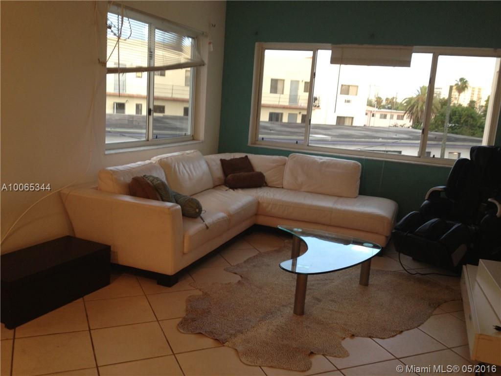 2BR/2BA in Normandy Isle's premier boutique building steps from the beach and top rated restaurants, movie theater, and grocery stores. Unit boasts high ceilings, lots of natural light, tons of closet and storage space, tile flooring throughout, large living area and dining area, and assigned gated parking. Building is fully gated with 24 hour security, pool, dock, laundry, and is beautifully manicured.