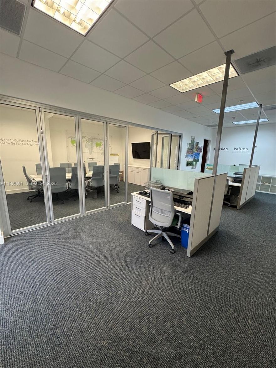 Professionally built out 1,392 RSF office suite at 2020 Ponce de Leon in the heart of Coral Gables. The space features multiple private offices, a dedicated kitchen, a private balcony, and open area suitable for workstations offering a functional and efficient layout. Turnkey opportunity suitable for a variety of office uses. Electric is separately metered and not included in the lease rate. Please text listing agents for showing instructions