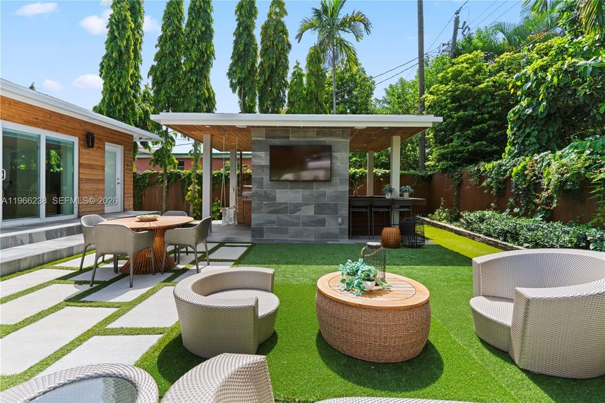 Incredible opportunity to secure land, lifestyle, and long-term upside in the heart of the Design District. Own a fully remodeled 3BD/4BA residence on an expansive 7,475 SF lot. Just steps from world-class dining, luxury boutiques, nightlife of Midtown, Wynwood, and Edgewater. Completely Remodeled by an established developer, this home features bright open living spaces, impact windows and doors, and a seamless indoor-outdoor flow designed for effortless entertaining. The expansive backyard offers ample space for a pool and elevated outdoor living, complemented by generous parking, a true gem in this area. A turnkey lifestyle property with strong long-term appreciation potential in one of Miami’s most desirable locations.