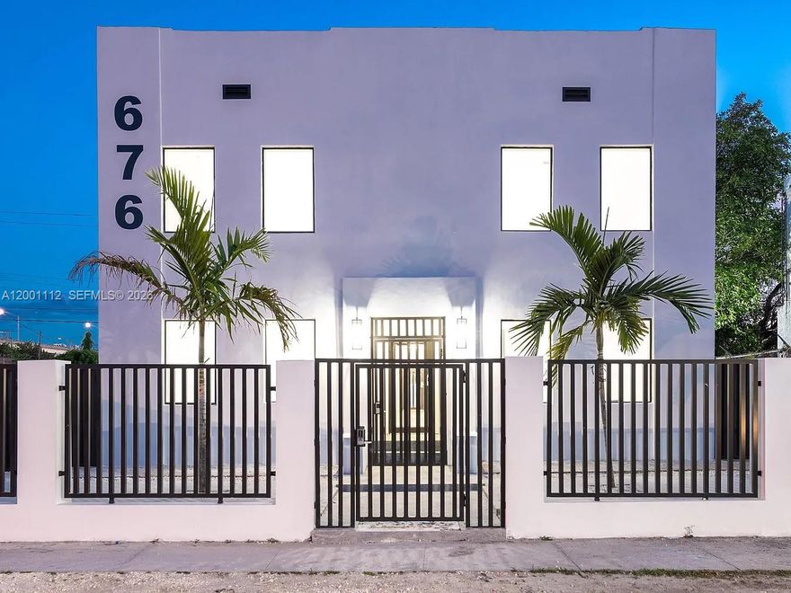 Unique income-producing opportunity to rent an entire multi-family building in ideal location next to Wynwood, Design District and Allapattah. Total of eight 2-Bedroom / 1-bath units, fully remodeled, each with washer & dryer, newer appliances, impact windows, and high ceilings. This is an amazing opportunity for a sharp-minded entrepreneur to rent these units out as short-term rentals via AirBnB or VRBO, or as long-term rentals. The entire building was recently remodeled and each unit has individual HVAC systems and electric meters.