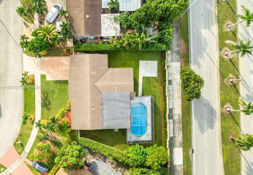 Enjoy the ultimate South Florida lifestyle in this stunning screened-in pool home set on a lush, oversized 9,000 sq ft fully fenced lot with mature fruit trees…Enjoy the ultimate South Florida lifestyle in this stunning screened-in pool home set on a lush, oversized 9,000 sq ft fully fenced lot with mature fruit trees, immaculate landscaping, and a newer sprinkler system — with room for a boat or RV and built for entertaining and outdoor living year-round. This move-in ready 4-bedroom, 2-bathroom residence in sought-after Palmetto Estates offers 2,285 sq ft of open-concept living space with no HOA, a renovated kitchen with brand-new unused appliances, newer roof, and updated AC. The flexible layout is ideal for multigenerational living or investors, with the option to add a private-entrance efficiency. Zoned for top-rated Miami-Dade schools and minutes from The Falls, Zoo Miami, Jackson South Medical Center, and major highways — ready for immediate occupancy.