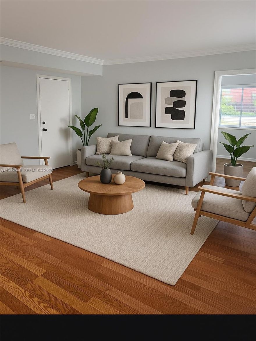 Spacious legal 1-bedroom, 1-bath residence thoughtfully configured as a 2-bedroom, 1-bath. Beautifully maintained condo located in the heart of Little Havana, just minutes from Brickell, Downtown Miami, and the Miami River. Features central A/C, very low HOA fees, and low property taxes, making it an excellent investment opportunity