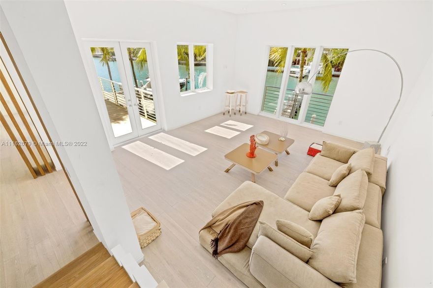 The most sophisticated townhouse at gated Aqua at Allison Island went through 2 years of gut renovation and the result will take your breath away. Large waterfront  floor plan with 4,570 sf, the re-designed home offers 5 bedrooms and 5 en-suite bathrooms, powder room, Poggenpohl kitchen, designer soffits with cove lighting and custom made Italian millwork throughout. The beautiful master suite occupies the entire 3rd floor.  Amazing water views and  terraces at every level to enjoy mesmerizing sunsets and the peaceful surroundings. Private dock, 2 car garage and a brand new elevator.