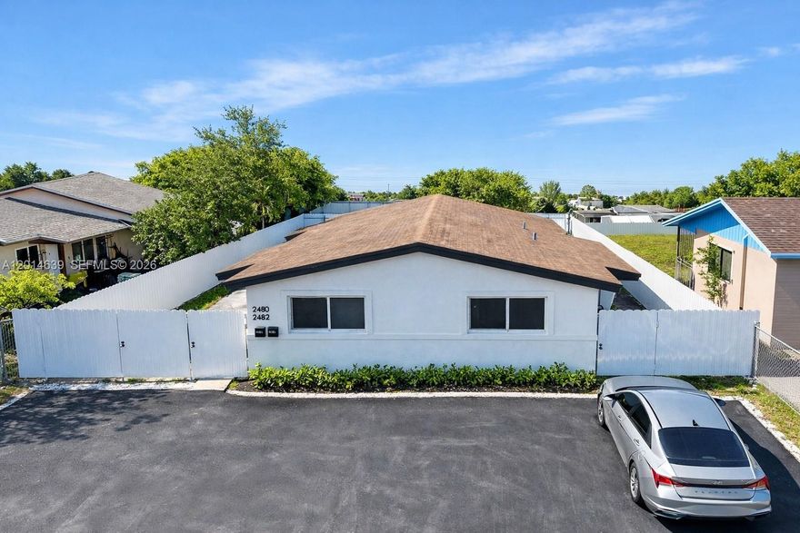 "AMAZING INCOME OPPORTUNITY" Is the only way to describe this renovated duplex in the heart of Opa-Locka. This exceptional property features gorgeous tile floors throughout the units, modern style bathrooms, updated kitchens, a newer roof, impact windows, separate meters, a large lot with a new fence surrounding the property and so much more!