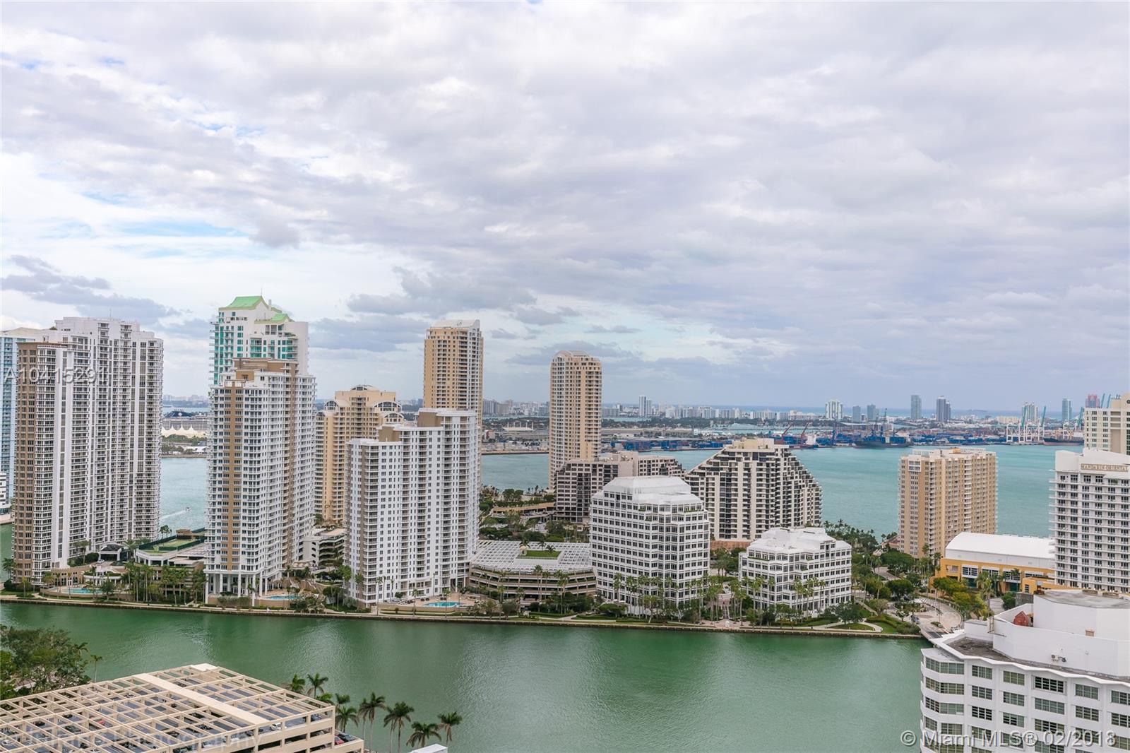 Be delighted with the most amazing views of Miami Bay, the island of Brickell Key, and Brickell Skyline from this modern 1 bedroom 1 bathroom apartment. Ready to Move-In, recently painted and brand new carpet! Located in the heart of the business district of Brickell, close to major attractions and amazing night life. Five star building amenities including gym, spa, pool, sauna, valet parking, concierge, and much more! This unit is great for investors and you can rent 12 times a year no less than 30 days per term, high demand in building. Call now to schedule an appointment.