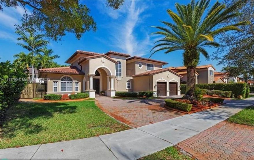 Stunning 5-bed, 4-bath home in the highly sought-after Silvercrest Lake Estates in Miami Lakes! Features a gourmet kitchen with wood cabinetry, granite counters, large island, and stainless appliances. Bright, open living areas with tiled floors and natural light throughout. Enjoy a dedicated kids’ playroom, custom outdoor playhouse, and a private backyard oasis with pool, spa, and patio perfect for family fun and entertaining. Covered patio and beautiful outdoor spaces make this home ideal for creating lasting memories. Close to top schools, parks, shopping, and major highways!