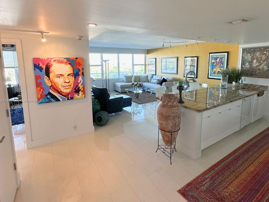 Discover coastal living at its finest in this beautifully maintained and tastefully designed 2-bedroom, 2-bathroom unit, ideally located in the heart of Fort Lauderdale. Just steps from the beach, this bright and airy unit offers the perfect combination of convenience, comfort, and community. The kitchen has been opened so it leads to the dining and living rooms, perfect for entertaining with the beautiful granite countertop. The thoughtfully designed layout features abundant natural light, modern finishes, and a sophisticated style, making it truly move-in ready. Live in a like-new building with no upcoming assessments or construction disruptions. 
24/7 lobby security, Pool, Intracoastal front entertainment center, gym, and great neighbors.