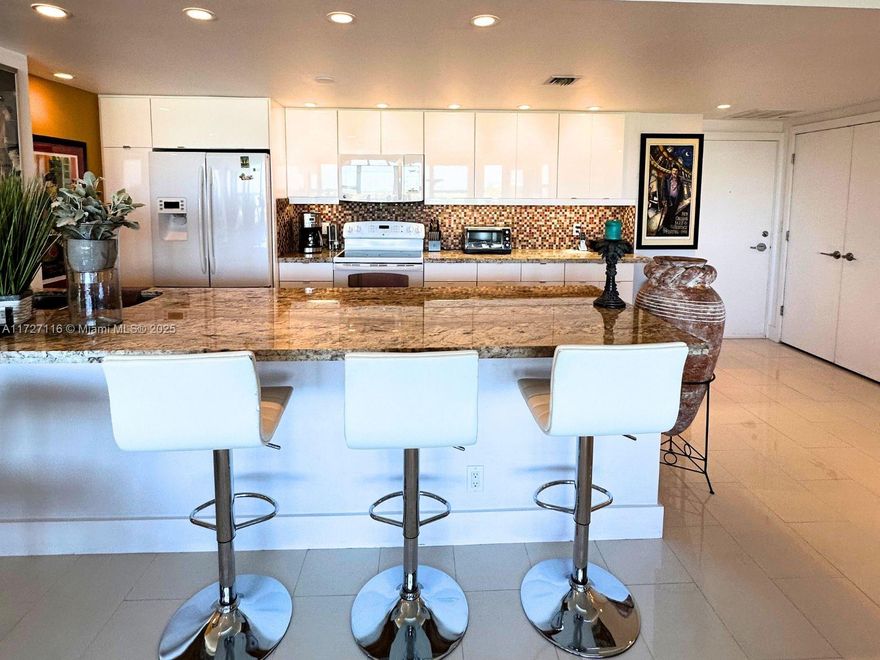 Discover coastal living at its finest in this beautifully maintained and tastefully designed 2-bedroom, 2-bathroom unit, ideally located in the heart of Fort Lauderdale. Just steps from the beach, this bright and airy unit offers the perfect combination of convenience, comfort, and community. The kitchen has been opened so it leads to the dining and living rooms, perfect for entertaining with the beautiful granite countertop. The thoughtfully designed layout features abundant natural light, modern finishes, and a sophisticated style, making it truly move-in ready. Live in a like-new building with no upcoming assessments or construction disruptions. 

24/7 lobby security, Pool, Intracoastal front entertainment center, gym, and great neighbors.