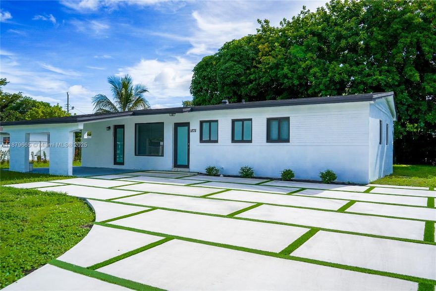 Beautifully renovated single-family home in the heart of Miami Gardens. This 3-bedroom/ PLUS DEN, 2-bath residence features a brand-new kitchen with stainless steel appliances, updated bathrooms, fresh interior and exterior paint, spacious laundry area, and a large fenced yard perfect for family gatherings. Plenty of parking on the driveway. Conveniently located near schools, shopping, highways, and Hard Rock Stadium. Ready for immediate move-in.