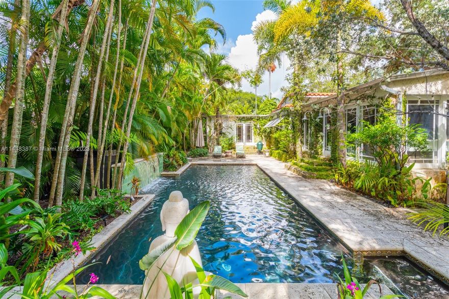 Nestled on idyllic 57th Street in historic Morningside, just one block from Biscayne Bay and two blocks from Morningside Park, 644 NE 57th Street is a magical 1938 Deco Mediterranean home.

Canopied in lush landscaping on an extremely private 9,450 square foot lot, this 4-bed, 4-bath home spans approximately 2,600 square feet. Defining features include 11 '4'' vaulted pine ceilings, coral rock walls, pine flooring, impact doors/windows and a heated saltwater pool.

Notable upgrades include a 7 year old roof, backup generator, newly updated central a/c unit, new pool pump, brand new pool heater, outdoor solar garden lighting and a recently resurfaced pool. Residents enjoy access to Morningside Park which has a playground, basketball & tennis courts, a boat ramp and paddleboard rentals.