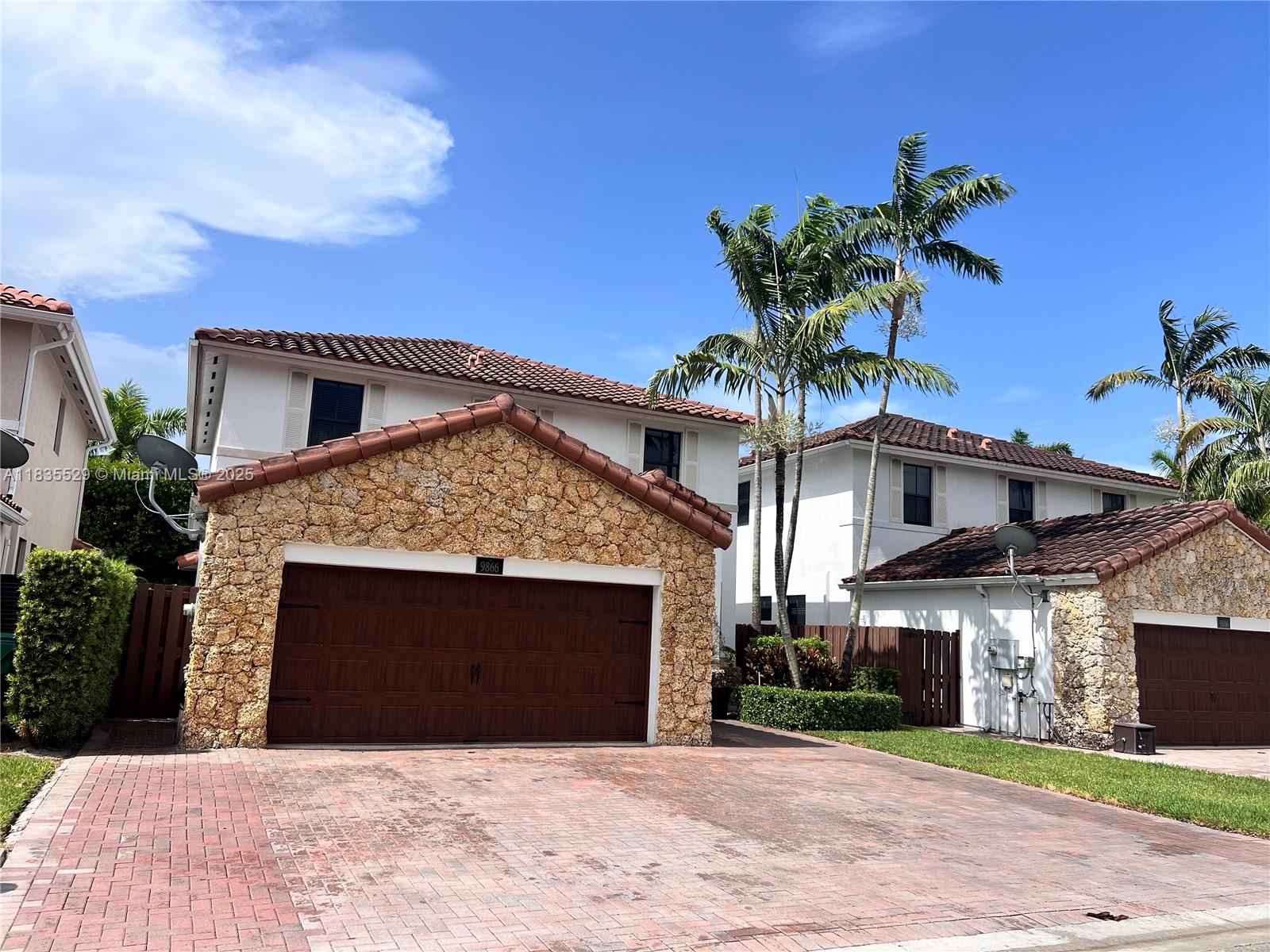 Beautiful and spacious House for Sale in Las Ramblas Gate community.4 beds x 4 bath. First floor guest suite 1/1 and on second floor 3/3. A lot of space for walking closets and extra storages. Parking for 6 cars on driveway and 2 cars garage. Nice area with 24/7 security. Amenities include: Amazing Club House, tennis courts, pool, gym, playground and more. Conveniently located, with easy access to the Dolphin Expressway (836), Turnpike & Palmetto (826), excellent schools, shopping centers/malls, and restaurants. Easy to show. Won’t last.