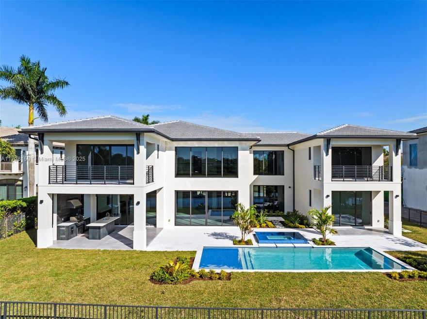 Welcome to your dream home in the exclusive Heron Estates. This brand-new construction home embodies modern luxury with an open floor plan that seamlessly connects spacious living areas, perfect for entertaining and everyday comfort. The home features 5 generously sized bedrooms and 7 beautifully designed bathrooms, including 5 ensuite baths, a convenient cabana bath, and an elegant powder room. The heart of the home is the gourmet kitchen, flowing effortlessly into the living and dining areas, creating a welcoming space for family and friends. The summer kitchen and custom-designed pool offer a perfect setting for alfresco dining and outdoor relaxation. Enjoy movie nights in the dedicated theatre room. This home is not just a residence but a luxurious retreat tailored to your lifestyle.