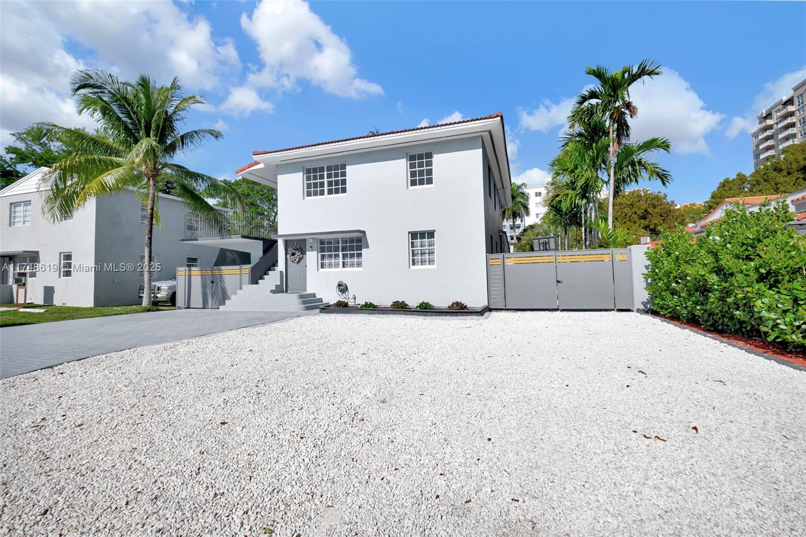 PRICED TO SELL! Excellent investment property and opportunity in one of the most desirable neighborhoods in the City. This magnificent Duplex boasts generous living space, plenty of parking and nice swimming pool. Three bedrooms, two bathrooms downstairs and two smaller units (2-1, 1-1) upstairs to maximize long term rental return. Location here is key, only a few blocks from Gables Plaza, 3 min drive from Miracle Mile and close to Coconut Grove and Miami's financial center Brickell, location can't be beat! This property is also offered with 3721 SW 27th Terr if desired. Schedule your showing today. Motivated seller. Bring you offers.