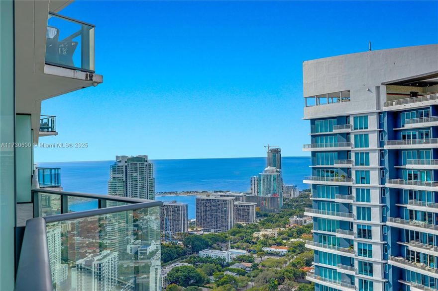 Elegant Urban Oasis: Enjoy sophistication at this 3-bedroom, 2.5-bathroom corner penthouse at SLS Brickell, boasting 12-foot ceilings and superior finishes. The residence features an open floor plan with quartz-backed European kitchens and breakfast bars, spacious walk-in closets, and in-unit laundry facilities set against a backdrop of breathtaking city and bay views. Exclusive amenities include two fine-dining restaurants, a Philippe Starck lounge, a rooftop pool, a comprehensive fitness center, and a luxe spa—all complemented by 24-hour security and valet services.