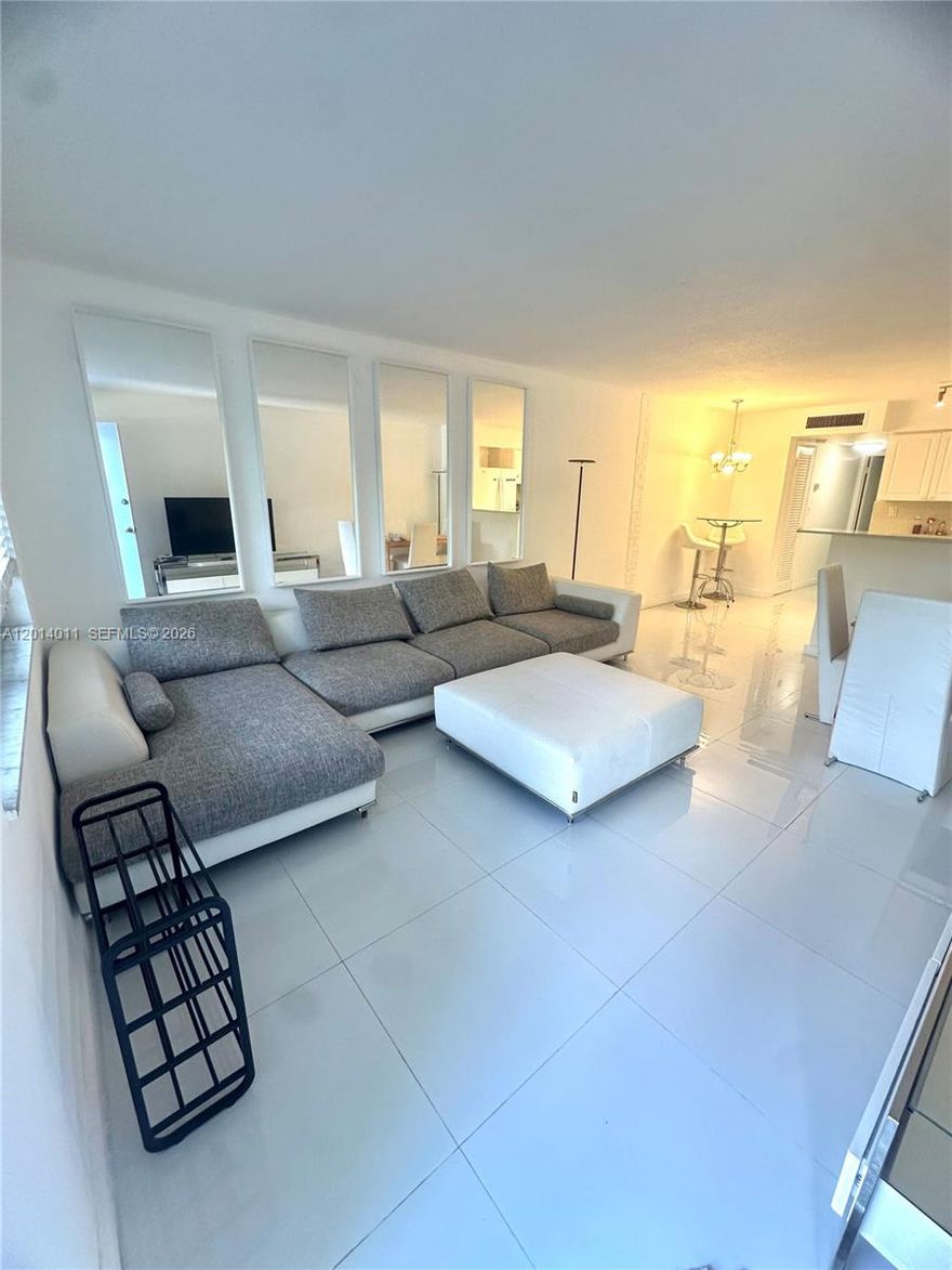 1Bedroom 1Bath at Golden Key Condo in Bay Harbor Islands. Three stories Building. Only 24 units in total. One parking Space and One storage included.