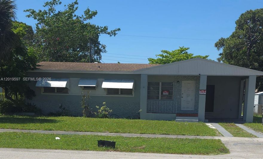 Welcome to the beautiful single family home located in Fort Lauderdale Melrose Park Neighborhood. The home boasts 3 bedrooms, 2 bathrooms,1 carport with tile flooring throughout and a large backyard for outdoor activities and gatherings. Stepping inside, you'll be greeted by a sleek granite counterstop, stainless steel appliances in the kitchen, perfect for whipping up gourmet meals.
Whether you're hosting a barbecue with friends or enjoying a quiet morning coffee on the patio, this home offers the perfect setting for outdoor living. The neighborhood of Melrose Park is known for its friendly community atmosphere and convenient location, with easy access to shopping, dining, and entertainment options.

Don't miss out on the opportunity to make this home yours! Schedule a showing today and make it yours.