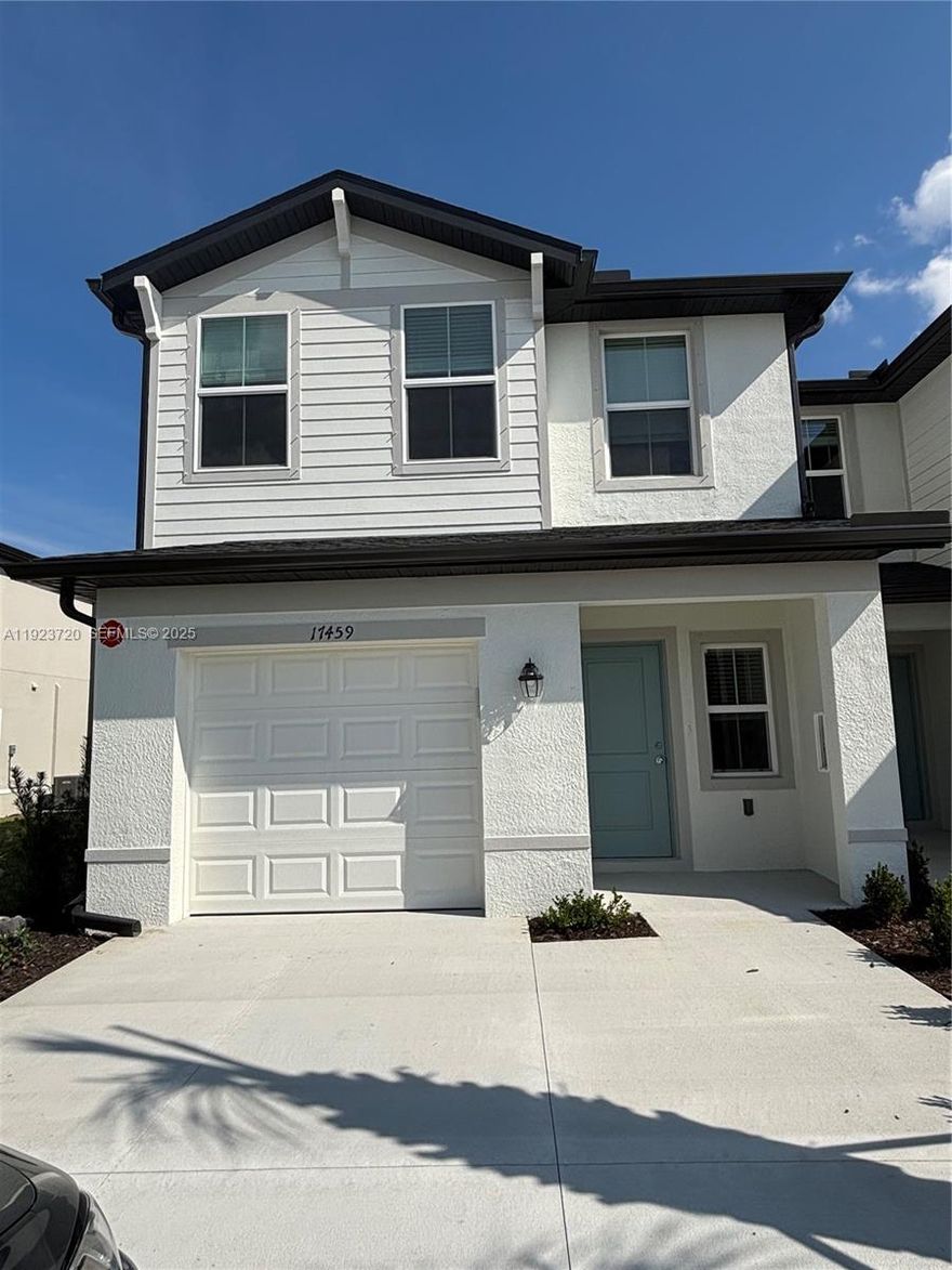Discover this brand-new townhouse located at Crane Landing in Fort Myers. This stunning 3-bedroom, 2.5-bath home offers modern finishes, spacious living areas, and a relaxing lake view that creates the perfect retreat. Enjoy living in a beautifully designed community with convenient access to supermarkets, restaurants, shopping, and more. The ideal blend of comfort, style, and location , ready for you to move in and enjoy.