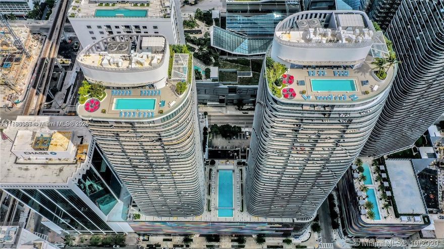 Brickell Heights West tower. Spectacular 2/2 corner unit with wrap around balcony, built-in closets, roller shades in the living room and blackouts in the bedrooms, One Assigned parking. Ceramic floors throughout, TV cable and Internet included, State of the art amenities. Steps away from Brickell City Center where you can shop at Saks Fifth Avenue, Apple store or entertain at Cinemax and the best restaurants.