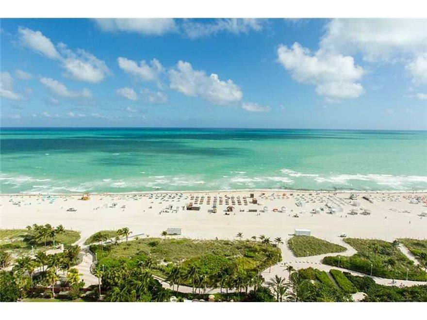 Spectacular from sunrise to sunset, enjoy Miami Beach direct oceanfront to downtown Miami skyline views from this turnkey fully furnished 3BR/3.5BA 2,558 SF home in the sky at the Forbes five-star Setai! Combines units 2308 and 2306, Setai's most sought a fter direct oceanfront and southeast facing units. Floor to ceiling impact windows, new top of the line appliances, beautiful hardwood flooring, and motorized window treatments. Designer furnished including sheets and towels, just bring your toothbrush!