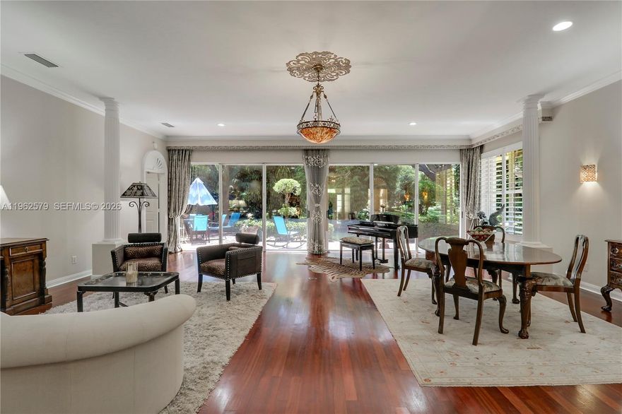 Third bedroom converted to stunning library off living room. Harmonious blend of updated home and lush garden on a wonderful cul-de-sac street. Many amenities include, Plantation shutters, crown moldings, updated light fixtures,  top of the line materials and so much more.   Custom cabinetry and epoxy floor enhance the garage.  24 hour manned gated community with community pool. Sought after location close to Gardens Mall, Beaches and so much more.  Call for​​‌​​​​‌​‌​​​‌‌​​​‌‌‌​​‌​​‌‌​​​​ appointment.