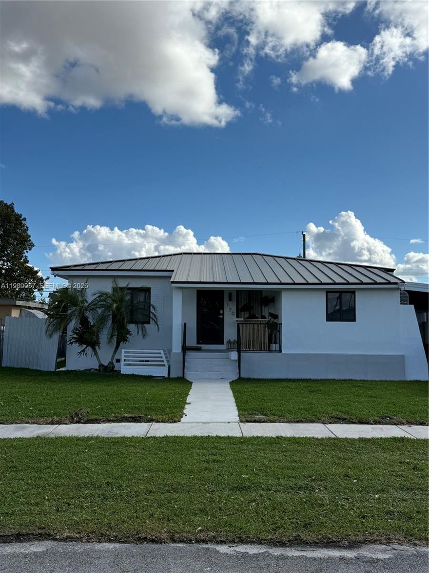 Newly renovated home in Hialeah. Large house with in-laws. Total rental income of $6,400. Property was renovated entirely! Beautiful brand new metal roof. Impact windows and doors. New porcelain floor throughout. Wood cabinetry with quartz countertops. New appliances and new central a/c. Large backyard which allows you to expand the house or build a pool. Nicest house in the area! Must see!