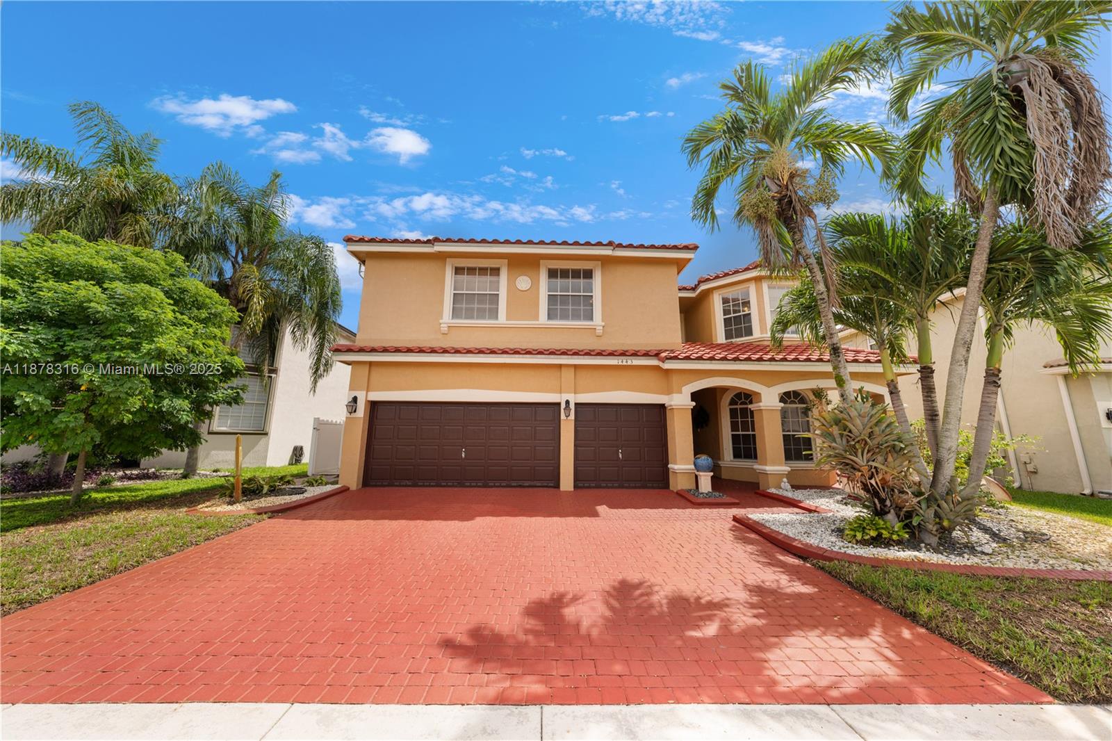 Located in the desirable gated community of Pembroke Shores, this spacious 2-story home offers 6 bedrooms, 4 full baths, and endless potential with minimal remodeling. Features include soaring ceilings, grand entry, open kitchen with center island, formal dining, and a first-floor bedroom with full bath. Upstairs, the primary suite boasts a large tiled terrace overlooking the backyard—a true blank canvas. Enjoy a 3-car garage, laundry room with sink, new roof (2019) and HVAC (2020). Ideally situated near I-75, hospitals, schools, parks, golf courses, shopping, and dining. A fantastic opportunity to create your dream home in one of Pembroke Pines’ premier communities!