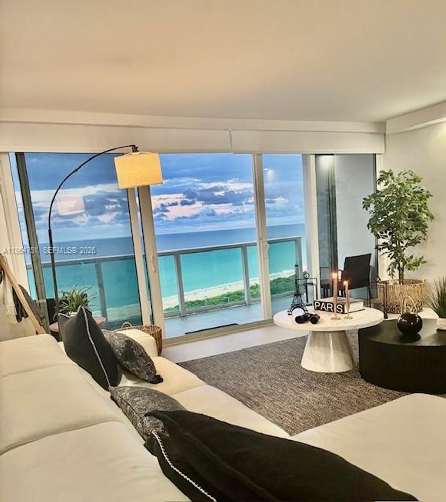 A remodeled amazing unit,  2 bedroom/2bathroom at Arlen House East! Walk to the beach whenever you wish, close to Oleta Park, Aventura Mall and Bal Harbour Shops.  All new furniture. Awesome direct ocean views from all the rooms, with  a large size balcony with impact doors slide windows.  The Building has gone through a massive renovation . All amenities are included, a huge pool,  two gyms, sauna,  tennis courts, 24-hour security, and a newly remodeled lobby, a desirable  location close to everything. A must see unit !