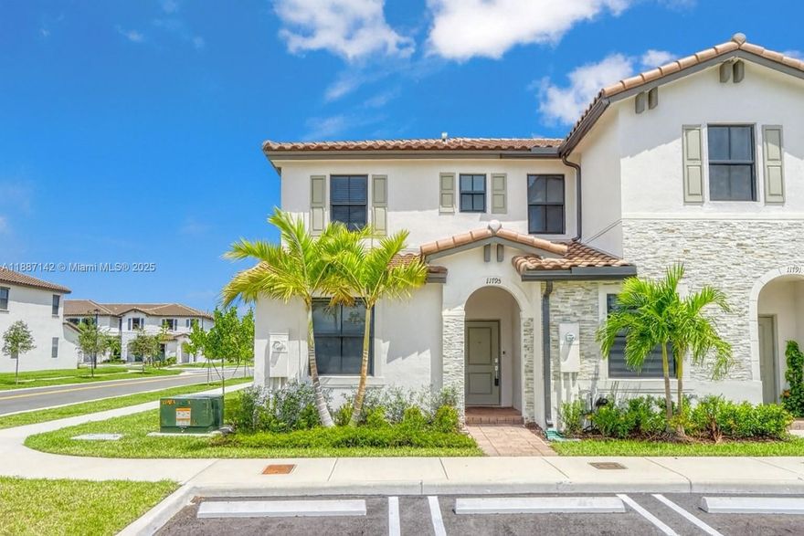 Modern 3BR/3BA townhouse in Lennar's Corsica community. Prime location near Baptist Hospital, Homestead Air Reserve Base, and Homestead-Miami Speedway. 

Beautiful corner unit with plenty of natural light.
Open kitchen with stainless steel appliances, white quartz counters, and sleek cabinetry. Spacious living room with bay windows. 

Upstairs: master suite with walk-in closet, two guest rooms, full bath, and laundry. 

Community pool and clubhouse. Close to schools, shopping, dining, and major highways. Move-in ready with brand-new appliances.