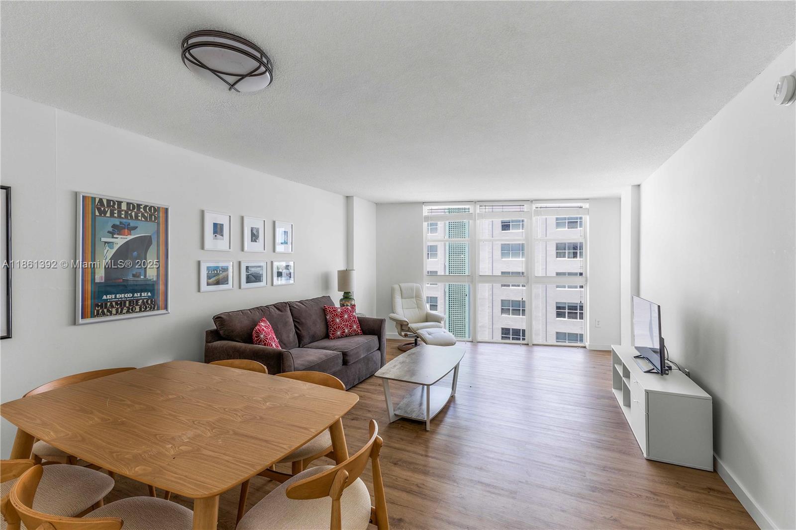 Bright and spacious 1-bedroom, 1.5-bath condo with city, bay, and ocean views. Property can be lived in as-is; or can be the ideal canvas for buyers looking to add value and customize a home in one of South Beach’s most vibrant, walkable neighborhoods. Building has been completely renovated, including impact (hurricane resistant) floor-to-ceiling windows in residences, modernized lobby, fitness center, 24/7 front desk; and it offers an excellent value for the reasonable maintenance fee. Buyers can feel comfortable knowing the building has recently passed it’s 50 year re-certification and is kept in excellent condition. Unit comes with assigned parking and storage locker.