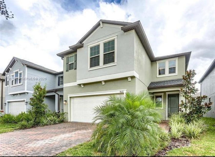 Welcome home to this spacious 4-bedroom, 2.5-bath, two-story residence designed with modern living in mind. The main level features an inviting layout with generous living and dining areas perfect for both entertaining and relaxing. The kitchen offers ample counter space and storage flowing seamlessly into the living area. Upstairs, you’ll find four well-appointed bedrooms, including a primary suite with an en-suite bath and walk-in closet. Additional bedrooms are bright and versatile, ideal for family, guests and a home office. A convenient half bath on the main floor adds functionality, with thoughtful storage throughout to enhance everyday convenience. This home combines space and comfort within a classic two-story charm ready for you to make it your own. Living here means access to exceptional community amenities: Clubhouse, fitness center, scenic trails, resort style pool, sports courts, amphitheater, playgrounds and more!