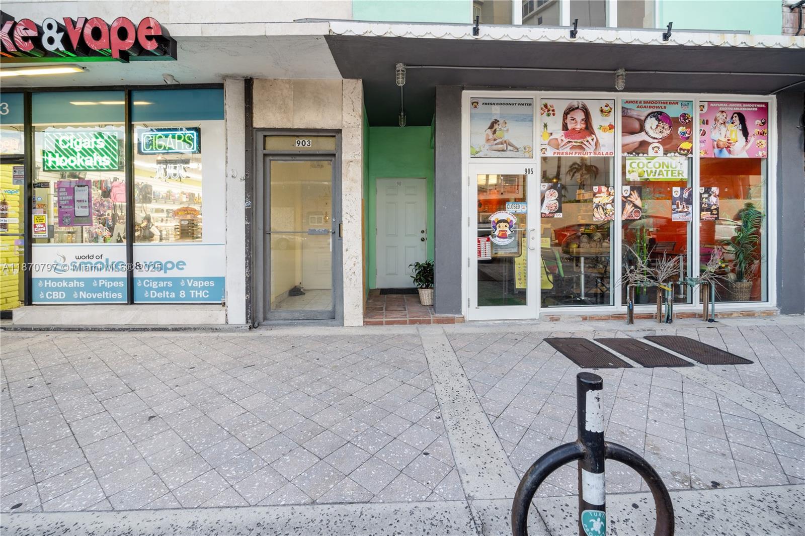 One block from the beach! This versatile 981 sq ft commercial space features 12ft ceilings and offers both a front and rear entrance, and bathroom, making it ideal for a wide range of uses including retail, storefront, showroom, convenience store, office space, warehouse, restaurant, medical office, and more. Has its own electric meter. Shared water meter. Street parking only. The space is vacant and easy to show. Don’t miss this opportunity to secure a prime location for your business.