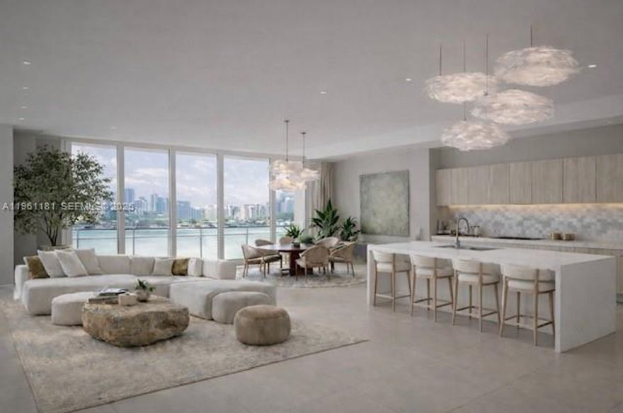 Enter the exceptional residence of LPH16 from the private elevator foyer. This flow-through unit boasts 12ft ceilings and unparalleled views from the floor-to-ceiling windows. The 2942sqft foor plan has been designed for comfort and elegance, offering 3bds, 4.5bths, plus a versatile den, and additional live-in service quarters. This luxurious unit includes a smart system, and a high-end, open chef's kitchen with gas. Enjoy 2 balconies with incredible, direct ocean, Intracoastal, and city views. Entertain and dine on your oversized, East balcony summer kitchen. Echo Aventura has a 5 star gym with a yoga room and fitness classes. Relax at the infnity pool overlooking the wide-open bay and Intracoastal. Take advantage of the recreation room, valet, concierge service, dog walking service, and much more!