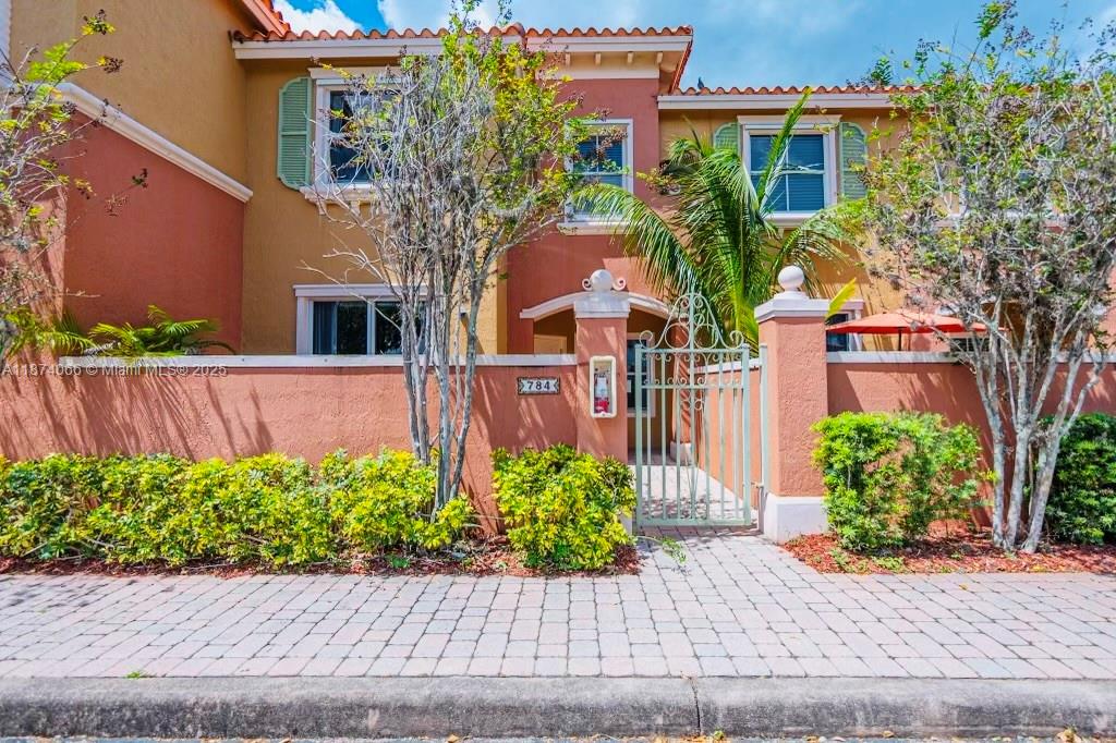 UNIT VACANT..EASY TO SHOW..Welcome to the heart of Pembroke Pines! This Beautiful 3-bed, 2.5-bath 2 story townhouse embodies Mediterranean living. Located inside of a gated community, Freshly painted. Washer and Dryer is conveniently located on the second floor. Tile floors throughout the first floor. Centrally situated, you're moments away from shopping, dining, and recreation.HOA requires a minimum 650 credit score and only 1 pet allowed (25 lbs max).