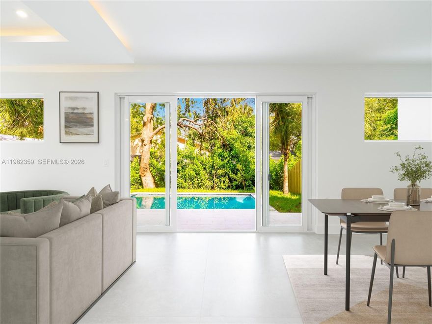 Brand-new residence in River Oaks offering 3,331 total square feet, featuring 4 bedrooms plus den, 3 full bathrooms, and an open-concept layout with premium finishes throughout. Private pool, summer kitchen with BBQ, private yard, and 2-car garage. Excellent privacy and flow across two levels. Walking distance to Davis Wright playground & park, River Oaks Preserve, and Safe Harbor Marina. Prime east Fort Lauderdale location minutes from Las Olas, the beaches, I-95, FLL Airport, Port Everglades, and downtown!