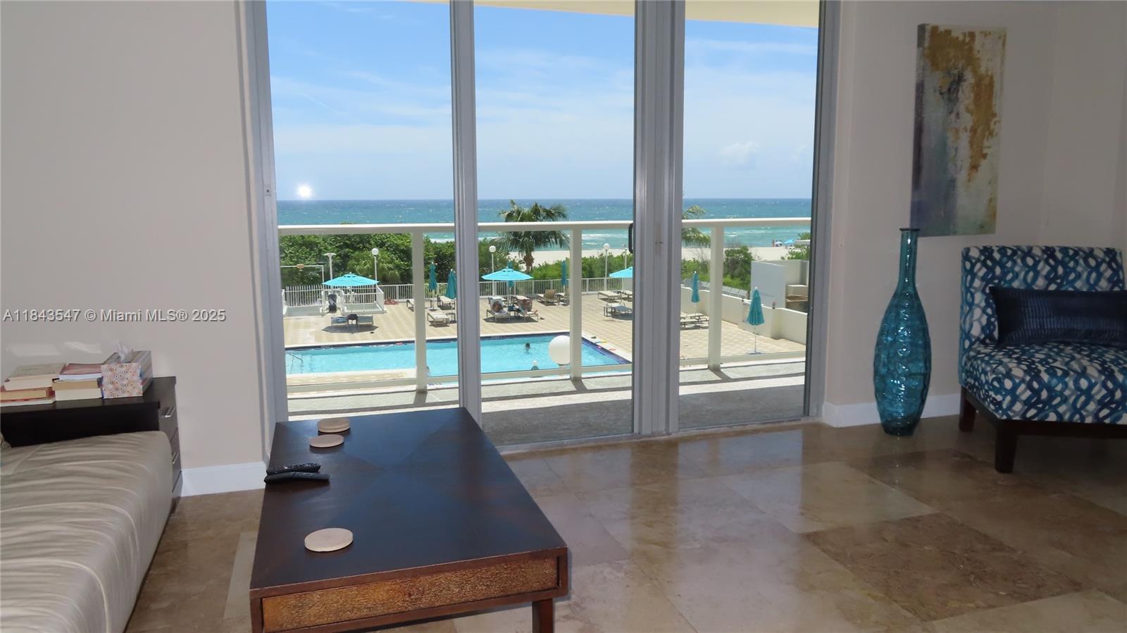 Spacious 2 BR 2 BTH with stunning direct ocean and pool views. Totally renovated with new flooring and vanities, totally furnished. Yours to enjoy between December 1st through May 31st. Amenities include pool and beach service, heated pool, saunas, full service restaurant and beauty salon. Gym, game rooms, billiards and theater included in the amenities. Unit provides all utilities: cable, internet & wifi, AC.