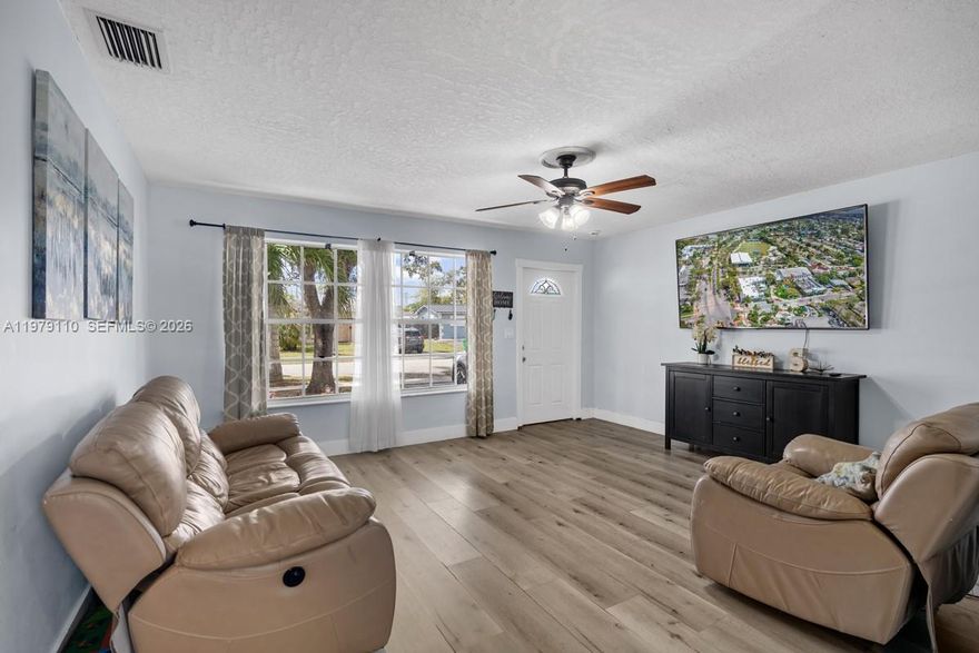 Single family home situated on a 6,300 square foot lot in Sunrise with no HOA. The property offers generous outdoor space with room to expand, entertain, or design your own backyard retreat.
Conveniently located near the Sawgrass Expressway, providing easy access throughout Broward County, and just minutes from Sawgrass Mills Mall, one of South Florida’s premier shopping and dining destinations. Nearby parks including Welleby Park and the Sunrise Athletic Complex offer walking paths, playgrounds, sports fields, and recreational facilities. Close proximity to schools, grocery stores, restaurants, and daily conveniences enhances the home’s central location. A well positioned opportunity to own a single family home in Sunrise with accessibility, outdoor space, and no association restrictions.