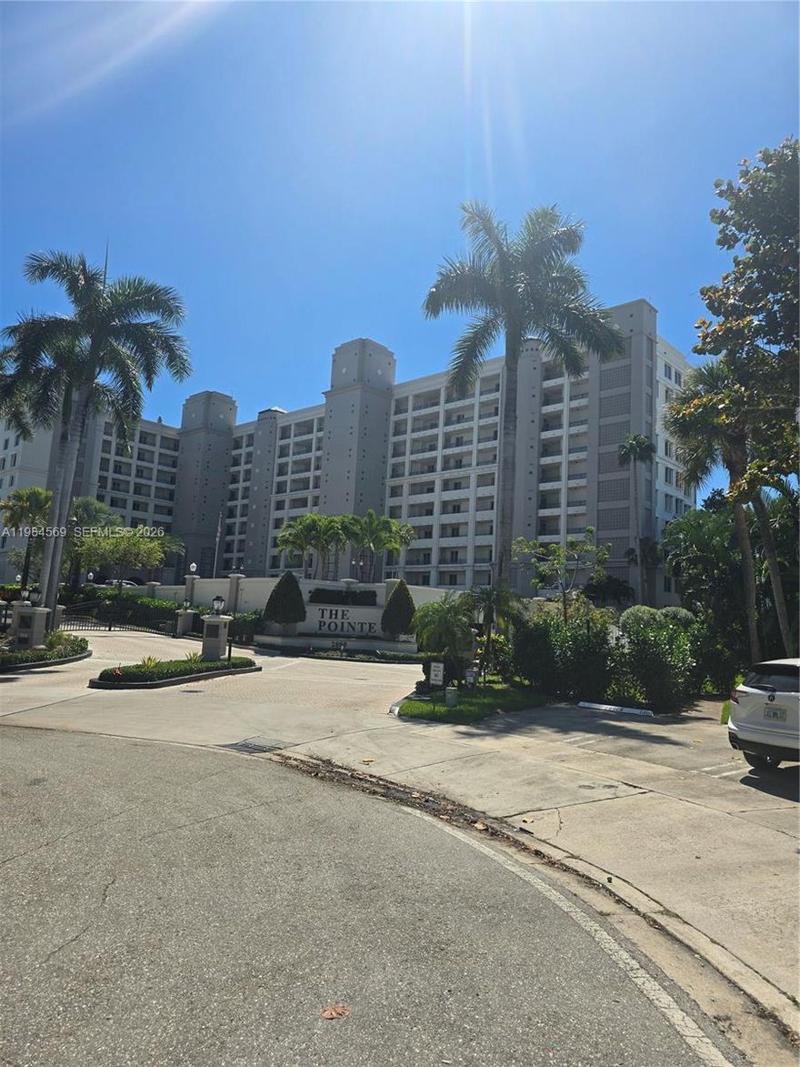 Must see! Lowes priced unit in building "Priced to sell" Completely updated. Kitchen, primary bath, Walk in tub, crown molding, laminate floors, high impact windows, window treatments ac only 1 year old and washer brand new 1 month old. 
BEAUTIFUL WATER VIEWS FROM LIVING ROOM, MASTER BEDROOM AND LARGE BALCONY!
Financially sound no assessments low HOA only $840.42 per month.  24 hour security, underground parking and lots of guests parking Full amenities mezzanine with full kitchen gym, pool, hot tub private grilling area all overlooking the intracoastal waterway. Furry friends welcome!