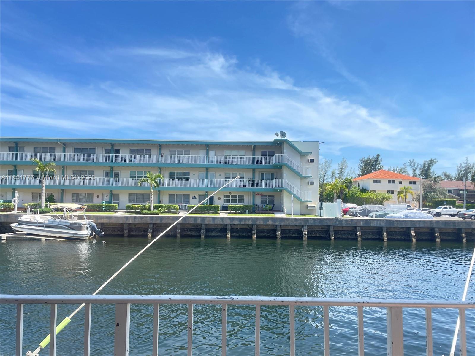 Spectacular Waterfront Unit ready to Move-In! Beautiful intracoastal waterway views from the open balcony, spacious living space, walk in closets, roman tub in the master bath, upgraded kitchen and plenty of storage space. Walkable neighborhood, short distance to the beach and Oleta State Park, a brief walk to the movie theater, shopping and dining. Won't last! Only one parking (deeded) #30